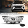 G-PLUS Bumper Grille Grill W/O Camera Front Upper Compatible with Cadillac XT4 2021-2023 84536239, 84658410, 84504262 Chrome Black