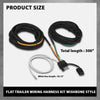 G-PLUS 25 FT 4 Pin 5 Wire Flat Trailer Wiring Harness Kit Copper Wire Wishbone Style Fit for Boat ATV Trailer Tail Light