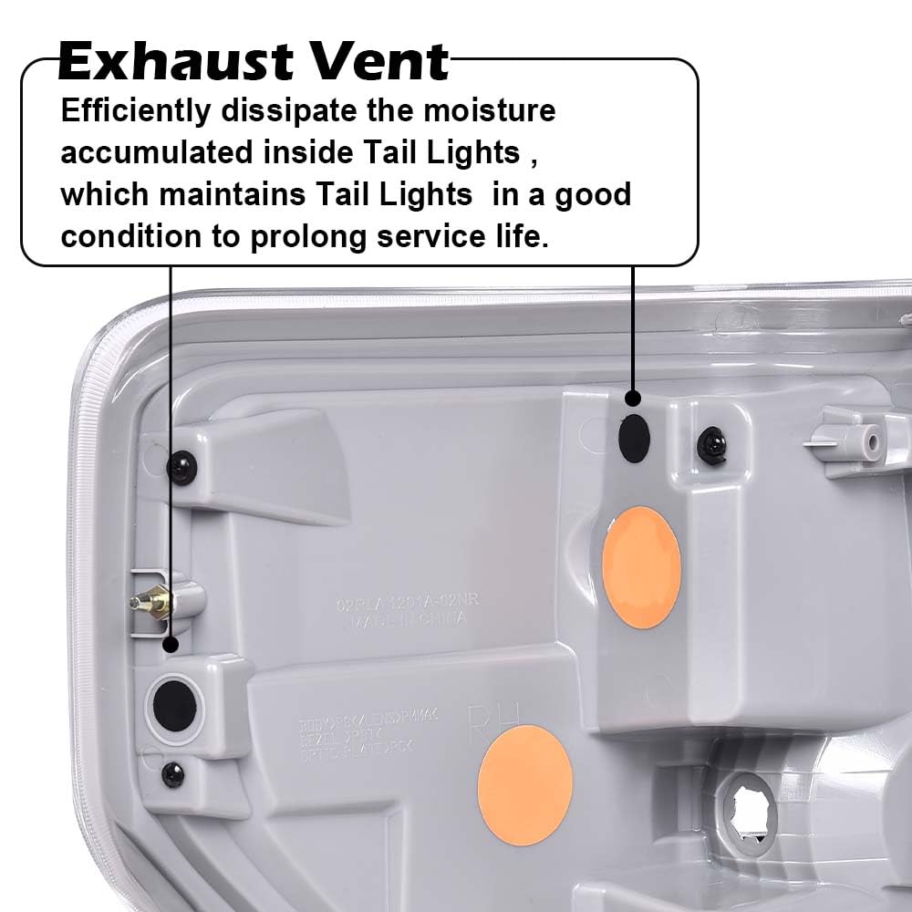 G-PLUS Tail Lights Compatible with Ford F150 2009 2010 2011 2012 2013 2014,FO2819148 Clear Lens Luces Traseras, Faros Traseros Left & Right Rear Lights Luces Traseras Faros TraserosAssembly