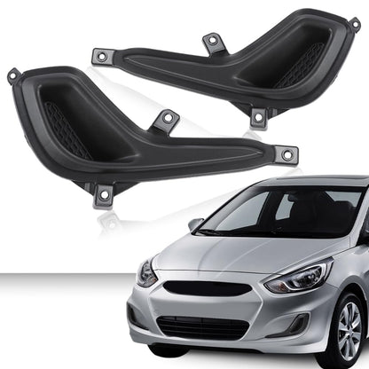 G-PLUS Fog Light Lamp Cover Compatible with 2012-2017 Hyundai Accent 1.6L 1591CC 97Cu.In.L4 GAS DOHC Left & Right 1Pair 865631R000, 865641R000