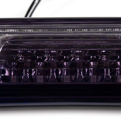 G-PLUS Rear LED Third Brake Light Compatible With 2014-2018 Chevy Silverado/GMC Sierra1500/2500HD/3500,3RD Cargo Led Tail Lamps Chrome Housing,Smoky Clear Lens