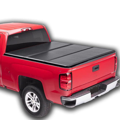 G-PLUS T3 Tri-Fold Hard Lock 6Ft Truck Tonneau Cover Compatible with 2015-2021Chevy/GMC Colorado/Canyon | 6' Folding Standard Short Bed Lock