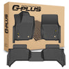 G-PLUS Floor Mats Compatible with Toyota Tacoma 2024-2025 Double Cab(Not fit Hybrid),Fit Automatic Transmission, 1st & 2nd Row All Weather Protection TPE Floor Liners 3 Piece Black