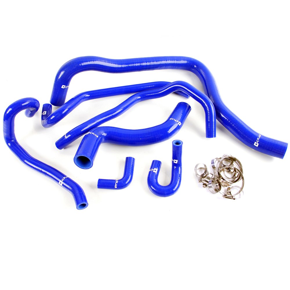 G-PLUS Silicone Radiator Coolant Hose Pipe Kit Clamps Compatible With 1992-2000 Honda Accord CF4 CL1 SiR/T,Blue