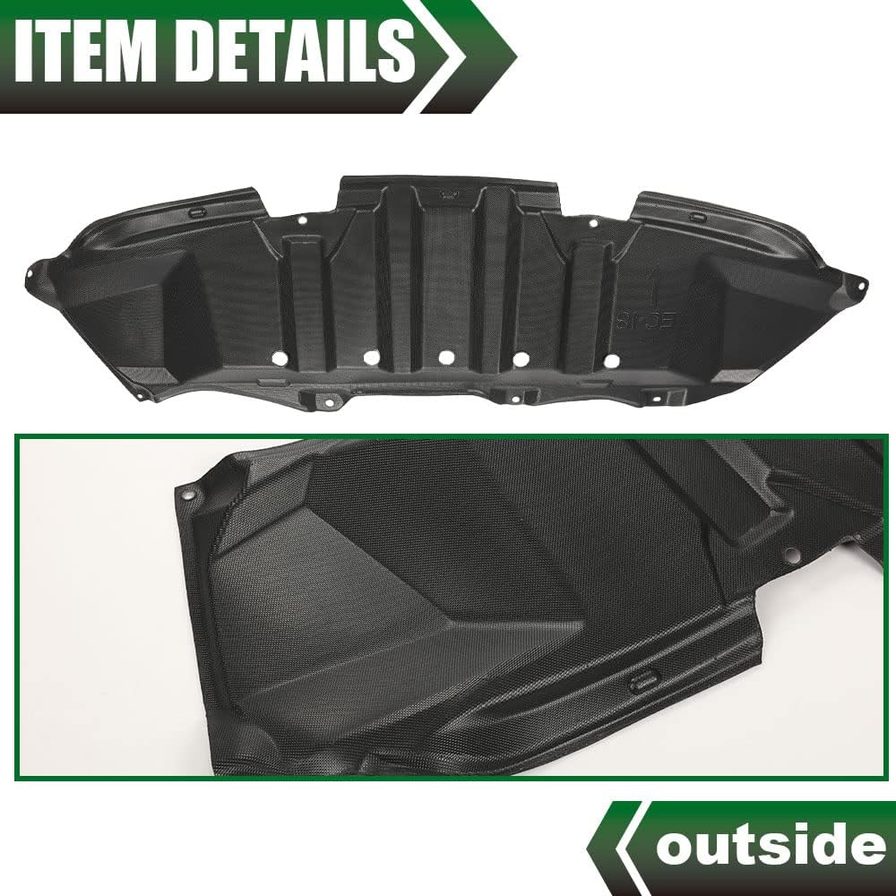 G-PLUS Front Engine Splash Shield Under Cover Compatible with Toyota Corolla 2009 2010 2011 2012 2013 5145102040 TO1228148