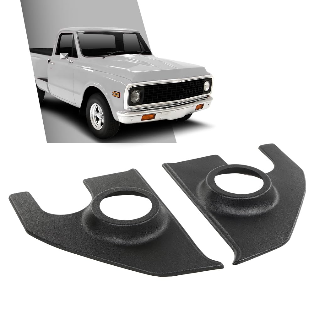 G-PLUS Speaker Kick Panels Pair Black Compatible with Chevy C30 C20 C10 Pickup Suburban Blazer 1967-1972