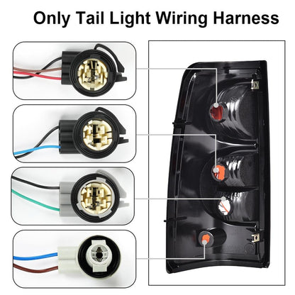 G-PLUS Tail Light Wiring Harness, Compatible with Chevy Silverado 1500 2500HD 3500 2003-2006/ Silverado 1500 1500HD 2500HD 3500 Classic 2007/ Silverado 1500HD 2005-2006 16531402 Rear Right