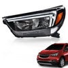 G-PLUS LED DRL Headlight Compatible with Buick Encore 2017-2022 Headlamp w/Bulbs Clear Lens Black Housing Amber Reflector Left Driver Bumper Headlamps,faros delanteros