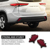 G-PLUS Rear Bumper Reflector Pair Right and Left Compatible with Toyota Highlander XSE/Hybrid Bronze Edition 2020-2023 81490-0E060, 81480-0E060,814900E060, 814800E060, TO1184117, TO1185117 Red