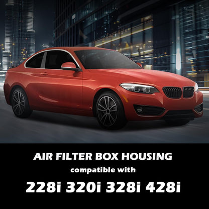 G-PLUS Air Cleaner Intake Filter Box Housing Compatible with BMW 228i 2014-2016/Fit BMW 320i 2013-2016/Fit BMW 328i 2012-2016/Fit BMW 428i 2014-2016 13717597589