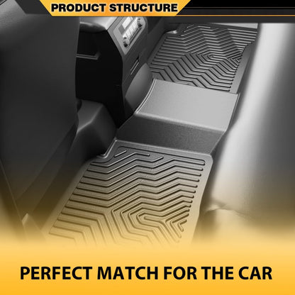 Floor Mats Fit Toyota 4Runner 1996-2002,1st & 2nd Row All Weather Protection TPE Floor Liners Cargo Liner Gray, alfombras para carro