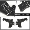 G-PLUS Headlight Mount Support Plate Bracket Set 4Pcs Compatible with Audi Q5 (8R) 2009-2012 Black 8R0805607A, 8R0805607B, 8R0805608A, 8R0805608B