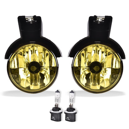 G-PLUS Front Bumper Fog Light Compatible with Dodge Dakota Pickup Truck 1997-2000/Fit Durango SUV 1998-2000 Driving Fog Lamps Driver & Passenger Side Pair,Yellow lens