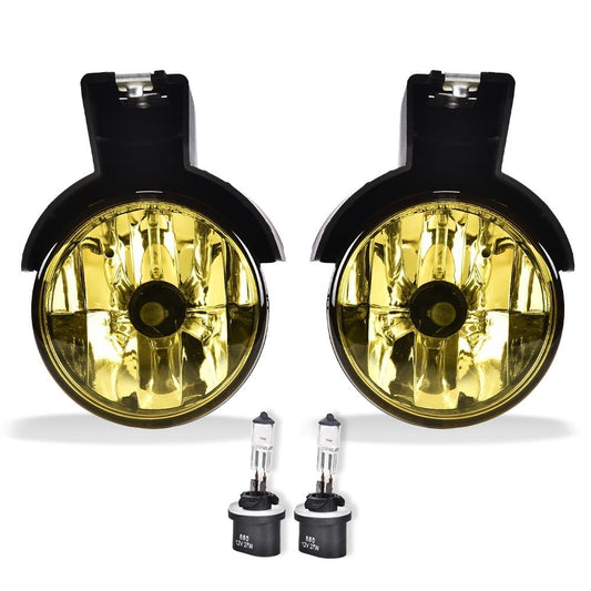G-PLUS Front Bumper Fog Light Compatible with Dodge Dakota Pickup Truck 1997-2000/Fit Durango SUV 1998-2000 Driving Fog Lamps Driver & Passenger Side Pair,Yellow lens