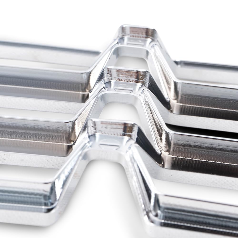 G-PLUS Grille Insert, Compatible with Chevy Silverado 1500 2016 2017 2018 Chrome Grille Kit Snap On(Sliver)