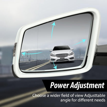 G-PLUS Mirror w/o Blind Spot Left Driver Side Compatible with Benz E350 E400 E550 2010-2017/Fit Only 2 Doors Coupe/Not Fit 4 Doors Sedan 2078100776 White