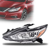 G-PLUS Headlights, Fit 2016-2018 Nissan Altima 4-Door Sedan,(Compatible w/o LED Halogen Headlight),Automotive Halogen Type Headlamps Chrome Housing,Driver Side(Left),faros delanteros