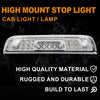 G-PLUS Rear LED Third Brake Light Compatible With 2014-2018 Chevy Silverado/GMC Sierra1500/2500HD/3500,3RD Cargo Led Tail Lamps Chrome Housing,Clear lens