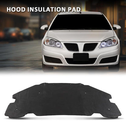 G-PLUS Black Hood Insulation Pad 1/2" with Clips Compatible with Pontiac G6 2005 2006 2007 2008 2009 2010