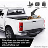 G-PLUS Quad Fold Truck Tonneau Cover Compatible with 2009-2014 Ford F150 Long Bed 8´ Foldable Truck Bed Tonneau Cover Replacement