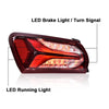 G-PLUS LED Tail Light Lamp Compatible with Chevy Malibu 2019 2020 2021 2022 Driver Rear Lamps Red Clear lens Chrome Houning 84595944 GM2800262 GM2801262 Luces Traseras Faros TraserosAssembly
