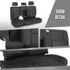 G-PLUS Full Seat Covers Set Compatible with Jeep Grand Cherokee 4 Door 2011-2019 Black