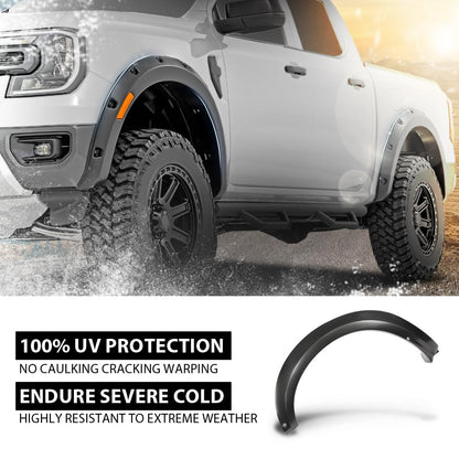 G-PLUS Front Left Fender Flare Compatible with Ford F150 Raptor 2017 2018, Left Driver Side Wheel Arch Molding, HL3Z16039AB, HL3Z-16039-AB, Smooth Factory Style