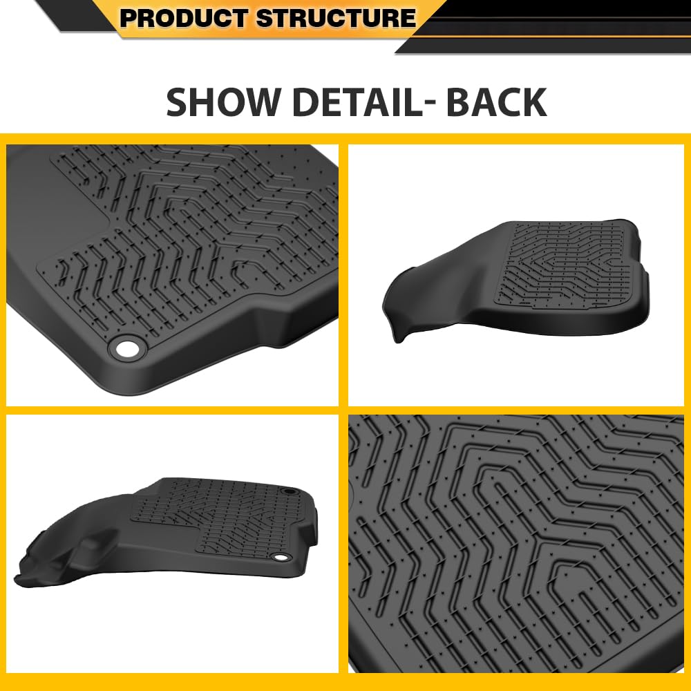 G-PLUS TPE Cargo Liners,Fit for Honda CR-V 2017-2022,Fit Honda CR-V Hybrid 2017-2022,Floor Liner Front & 2nd Row,All Weather Full Cover Protection,alfombras para carro