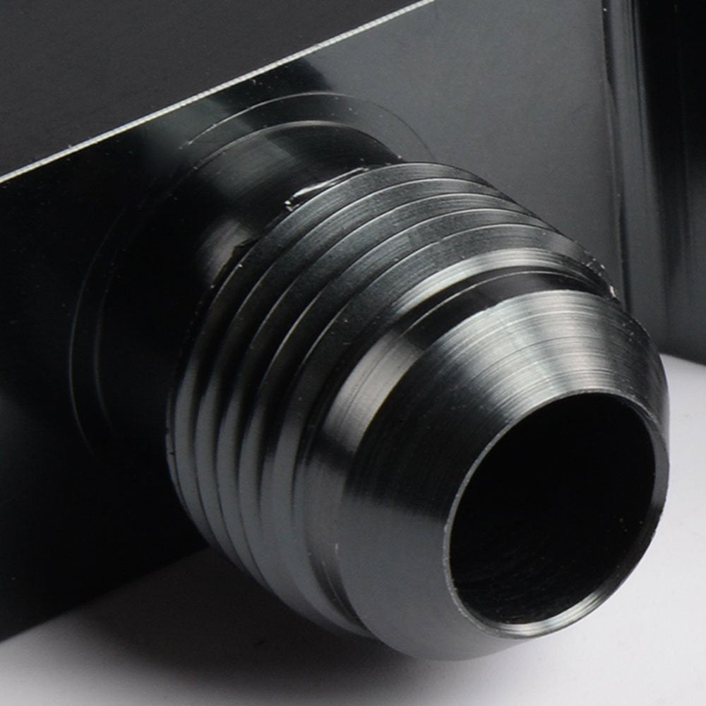 G-PLUS AN10 GM Oil Cooler Adaptor Replacement For BILLET LS1 LS2 LS3 LSX VE HSV VZ DRAG RACE Black