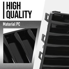 G-PLUS Front Bumper Grille for Cadillac XT4 2019-2024 Glossy Black Product Image