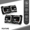 G-PLUS Headlight Housing Base Compatible with Freightliner FLD 112 120 Truck 1989-2003 Black 2Pcs A0615605002, A0615605003