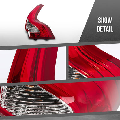 G-PLUS LED Tail Light Passenger Right Side Compatible with Volvo XC60 2011-2017 VO2801104, 31353035, 313230351, 31323035-1 Red