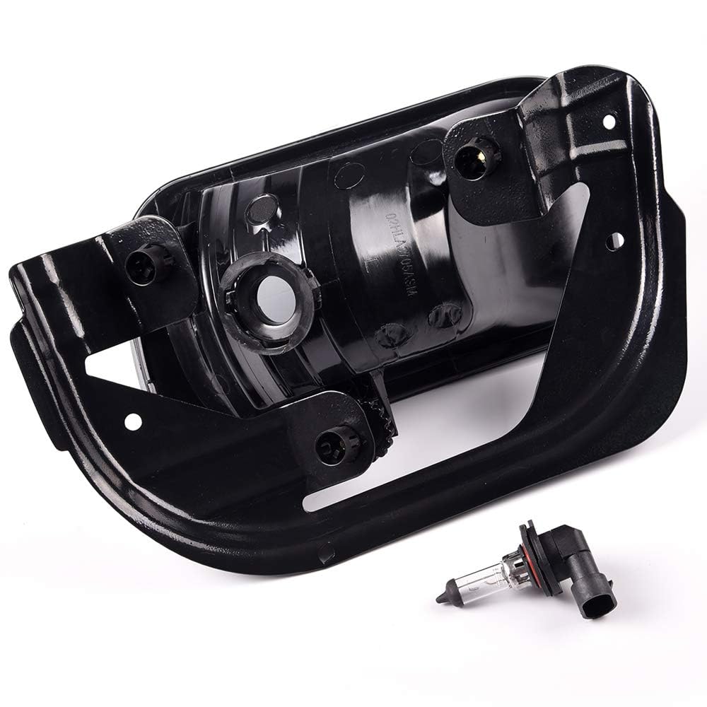 G-PLUS Front Bumper Fog Lights Assembly, Compatible With Dodge Ram 1500 2009-2012/ Ram 2500 3500 2010-2018 Driving Lamps w/Bracket Smoke Lens