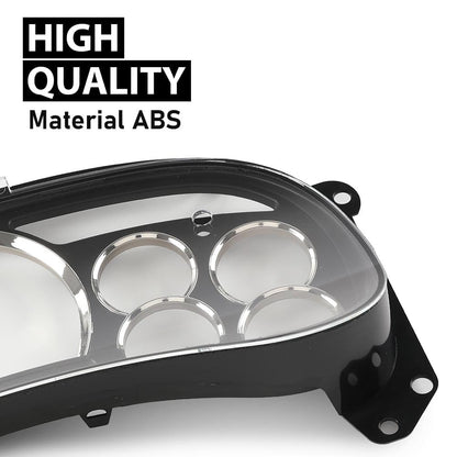 G-PLUS Gauge Cluster Lens Cover Chrome Rings Compatible with Chevy Silverado Avalanche Tahoe GMC Sierra Yukon Suburban 2003-2006