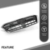 G-PLUS Front Bumper Grille Grill Assembly Black Shell Silver Insert Compatible with Subaru Legacy 2018-2019 91121AL19A