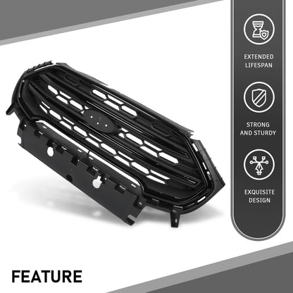G-PLUS Bumper Grille, Compatible with Ford Ecosport 2018-2022, GN1Z-17B968-AB, GN1Z17B968AB, FO1200633