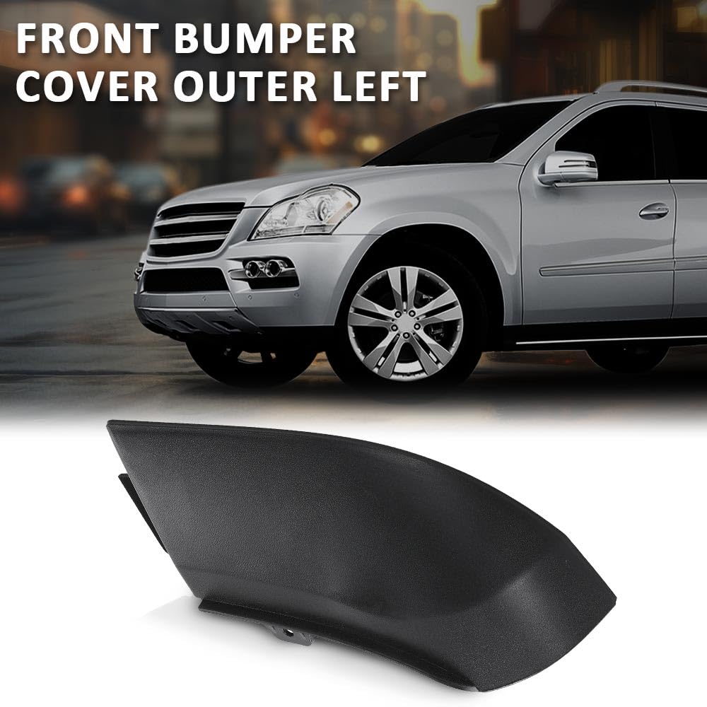 G-PLUS Front Bumper Cover Outer Left Molding Bottom Trim Compatible with Benz GL-Class W164 GL450 2010-2012 A1648858725 1648858725