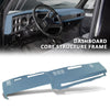 G-PLUS TPE Dashboard Dash Cover Panel W/Adhesive Compatible with 1981-1987 Chevy GMC Full Size Pickup/1981-1991 Chevy GMC SUV Dash Cover Bezel Parts 18601NTL(Light Blue)