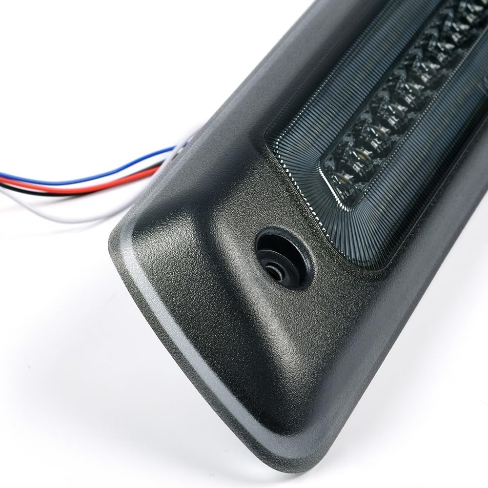 G-PLUS LED Third Brake Light Compatible with Ford F150 Optic Style 2009 2010 2011 2012 2013 2014 3rd High Mount Stop Lamp, Smoky Lens Chrome Housing, ‎‎AL3Z13A613E FO2890102