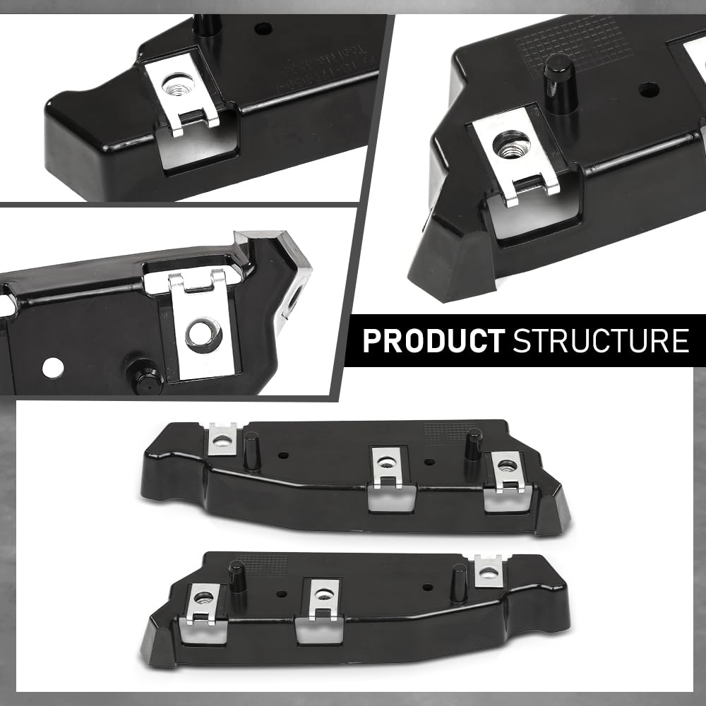 G-PLUS Pair Front Bumper Bracket, Compatible with Lincoln MKX (submodel: Black Label, Premiere, Reserve, Select) 2016-2018, LH Driver and RH Passenger Side 2PCS, FA1Z17C947A, FA1Z17C947B
