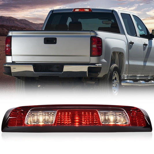 G-PLUS 3rd Third Brake Stop Light Cargo Lamp Compatible with Chevy Silverado GMC Sierra 1500 2500 3500 2015 2016 2017 2018 2019 2020 2021 84900397,2350916 Red