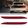 G-PLUS Pair Rear Bumper Reflector, Compatible with Ford Mustang EcoBoost 2015-2017, LH Driver & RH Driver Side 2PCS, FR3Z15A448A, FR3Z15A449A