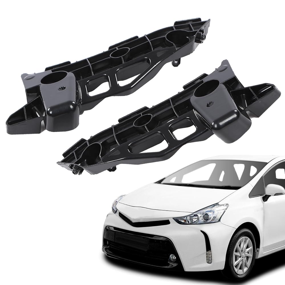 G-PLUS Front Left & Right Side 1pair Bumper Brackets Compatible with Toyota Prius V 2012-2018 TO1042118, TO1043118, 5211647030, 5211547030