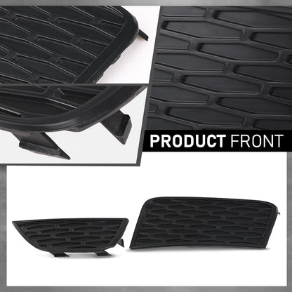 G-PLUS Left Side Front Fog Light Cover Lamp Bezel Compatible with Range Rover Evoque 2011-2015 Black