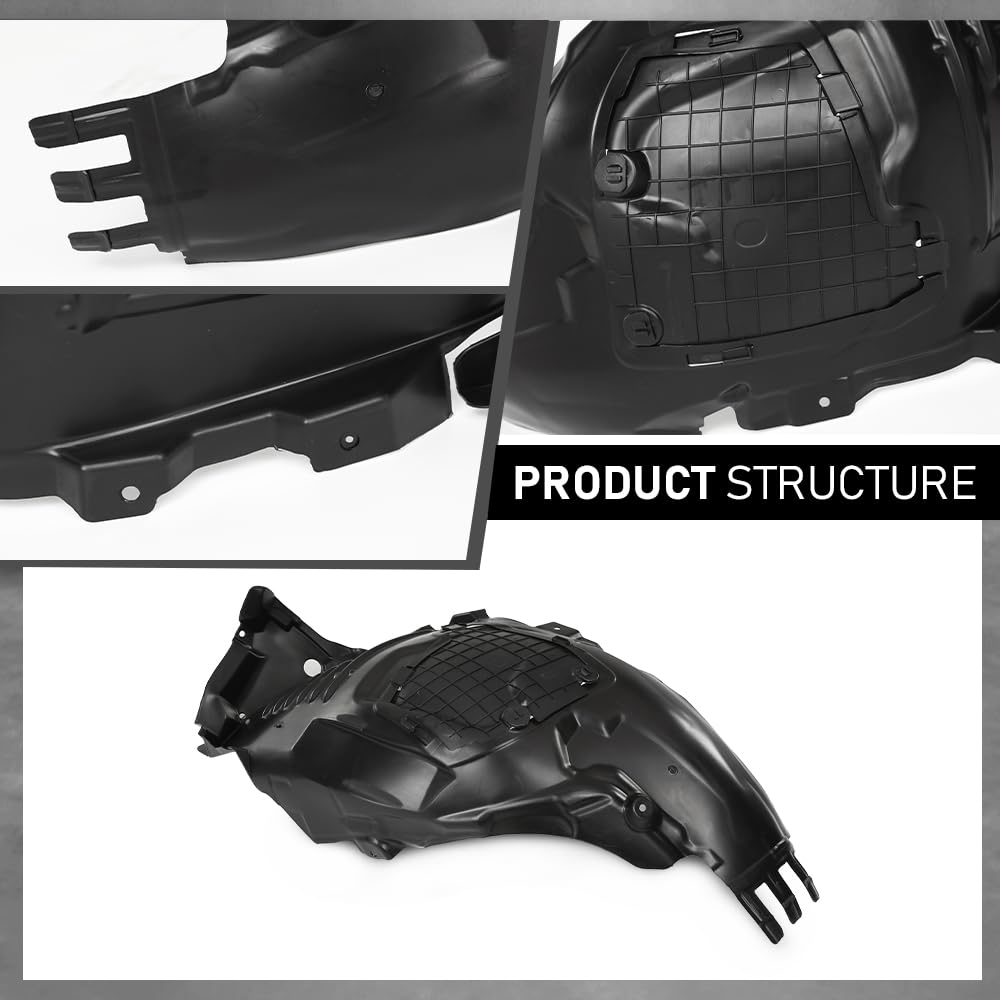 G-PLUS Front Right Fender Liner Wheel Arch Housing Compatible with Benz C300 C350e C43 C450 AMG 2015-2021 A2056903401, 2056903401 2016