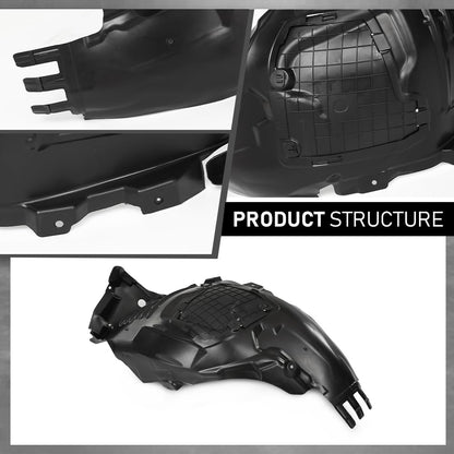 G-PLUS Front Right Fender Liner Wheel Arch Housing Compatible with Benz C300 C350e C43 C450 AMG 2015-2021 A2056903401, 2056903401 2016