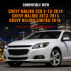 G-PLUS Front Bumper Fog Light Cover Driver and Passenger Side Compatible with Chevy Malibu Eco 2013-2014,Fit Chevy Malibu 2013-2015,Fit Chevy Malibu Limited 2016 Fog Lamp Cover GM1039136 GM1038136