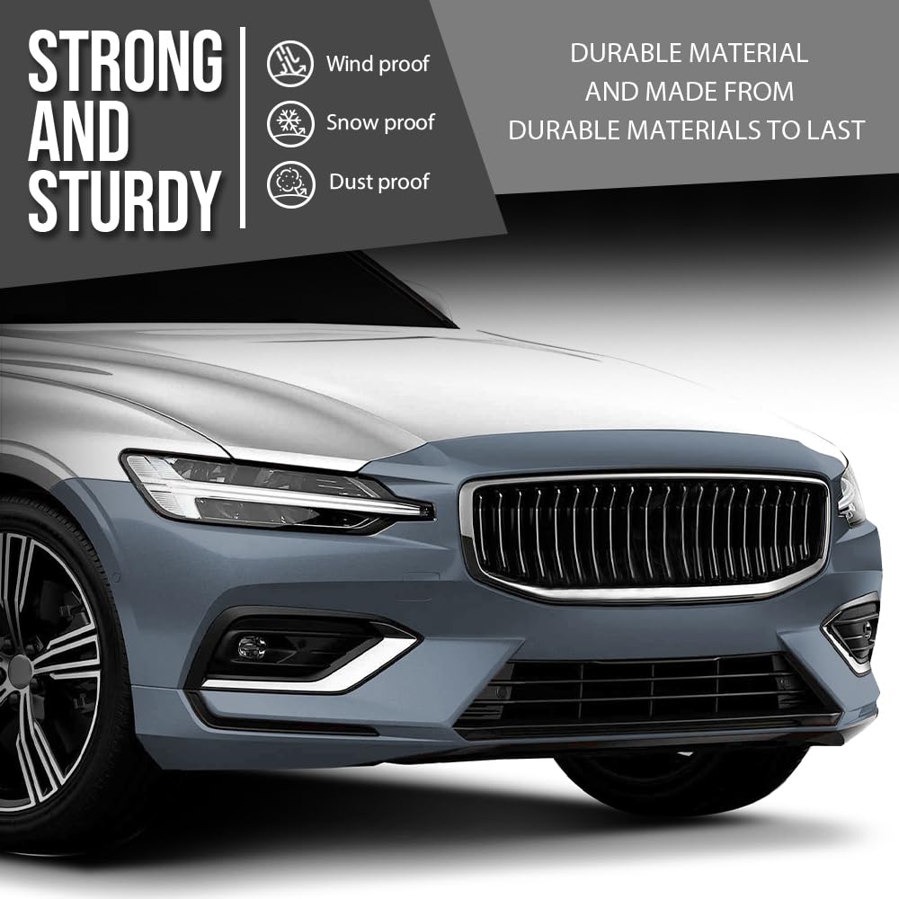 G-PLUS Front Bumper Cover Fascia Compatible with Volvo S60 V60 2019-2021 Fit Models without Headlight Washer and Parallel Park Assist 397964230, 36011940
