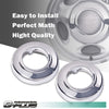 G-PLUS Front Wheel Center Cap Compatible with 94-08 4WD Van E150 E250 E350 F250 F350,Replacement Hub Cap Silver (2Pcs)
