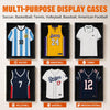 G-PLUS Jersey Frame Display Case,32" Jersey Shadow Box Lockable with UV Protection Acrylic and Hanger for Basketball Football Sport Shirt